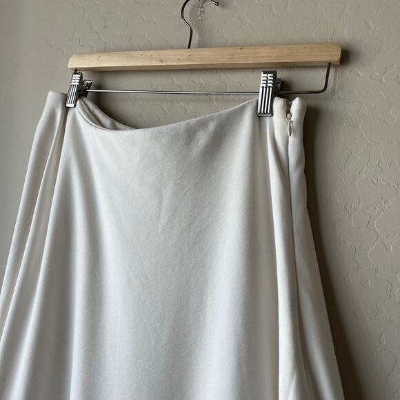 Elexiay Dress Crochet Abia White Draped One Shoulder Kaftan Maxi Dress Size S - Picture 8 of 12